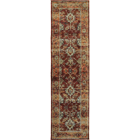 Oriental Weavers Sphinx Andorra 7154A Red/Gold Rugs - runner