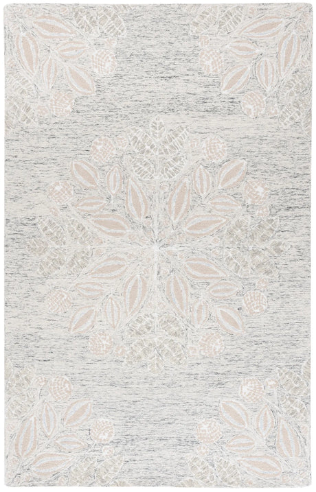Safavieh Jardin 4'-0" x 6'-0" Rug in Grey / Ivory