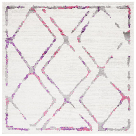Safavieh Skyler 6'-7" x 6'-7" Rug in Ivory / Pink
