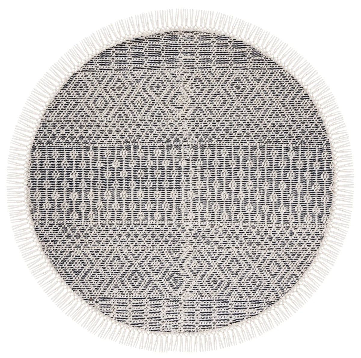 Safavieh Natura 6'-0" x 6'-0" Rug in Ivory / Navy