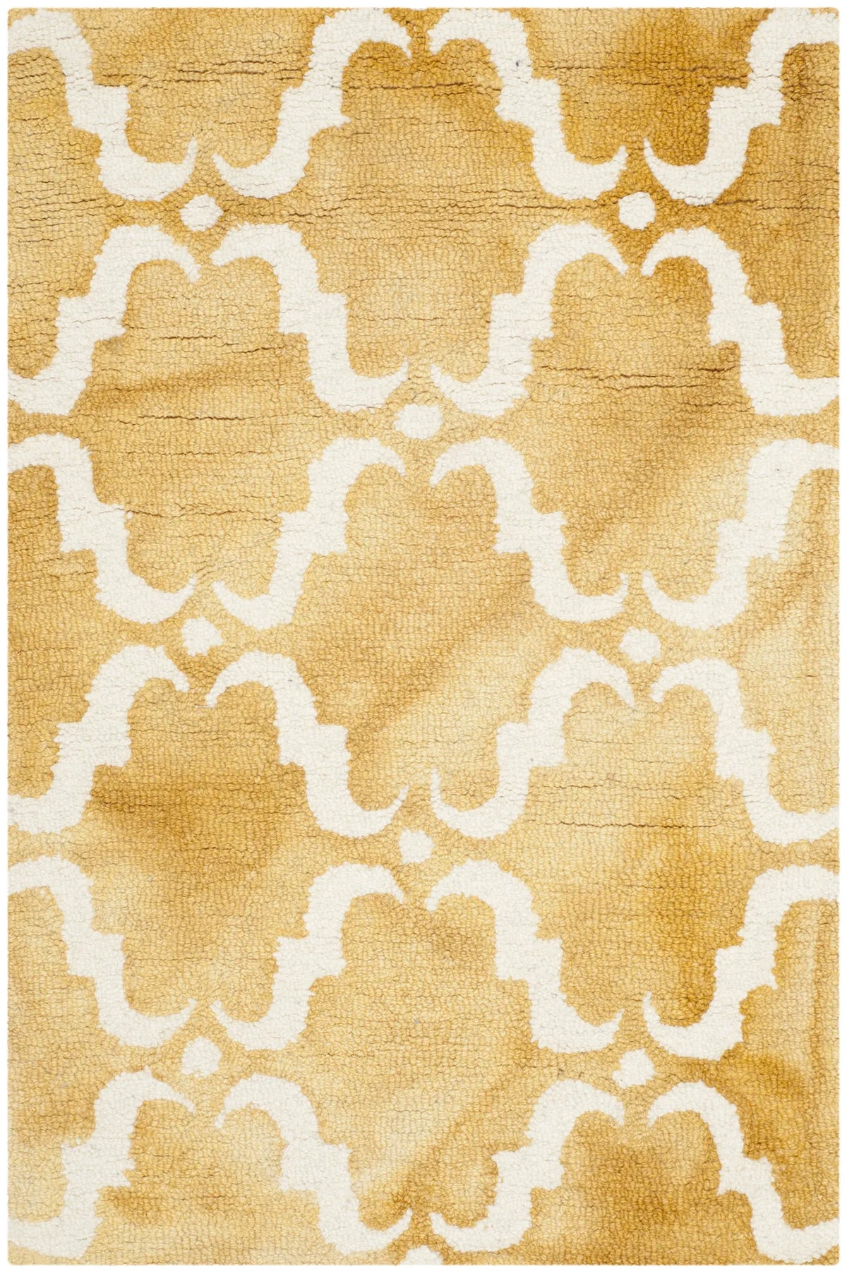 Safavieh Dip Dye 2'-0" x 3'-0" Rug in Gold / Ivory