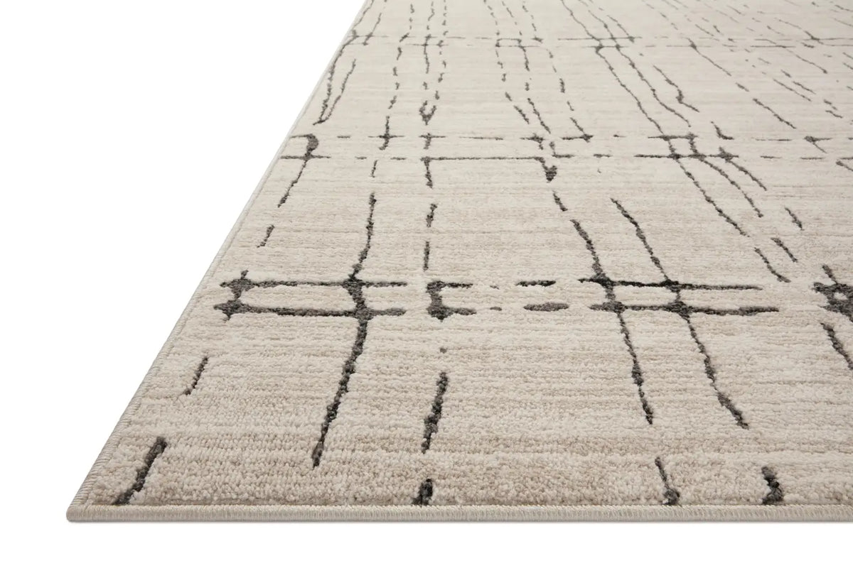 Loloi Darby Dar-06 Sand/Dk. Grey Rug - rug corner