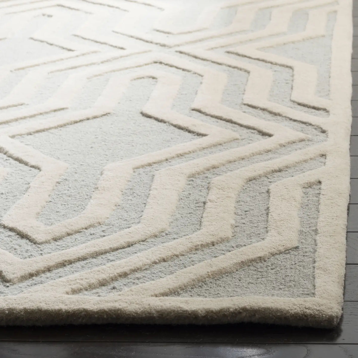 Safavieh Cambridge 5'-0" x 8'-0" Rug in Grey / Ivory