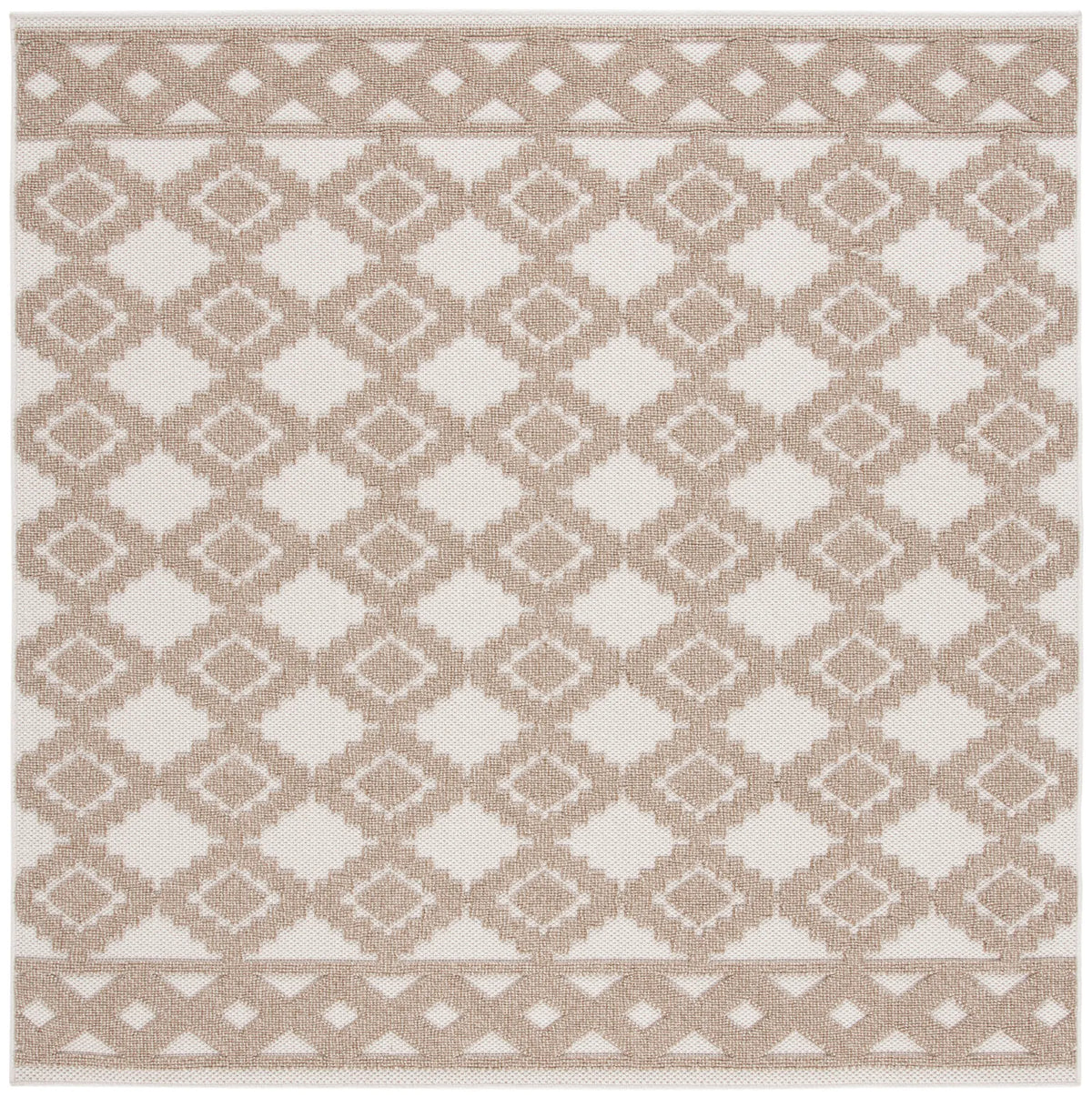 Safavieh Global 6'-7" x 6'-7" Rug in Beige / Brown