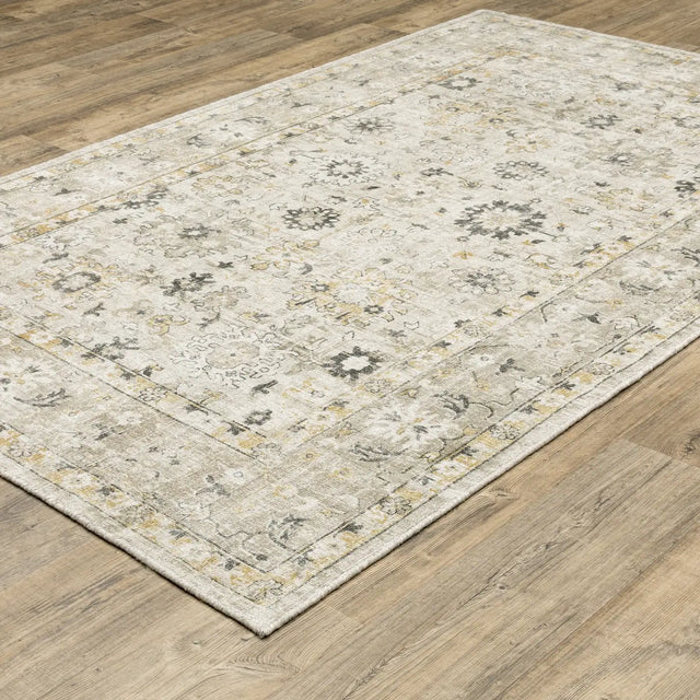 Oriental Weavers Sphinx Windham WIN02 Gold Rugs - angle detail