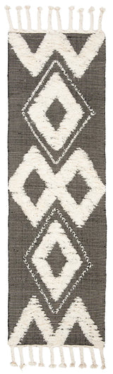 Safavieh Kenya 2'-3" x 8'-0" Rug in Black / Ivory