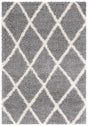 Safavieh Venus Shag 500 4'-0" x 6'-0" Rug in Grey / Ivory