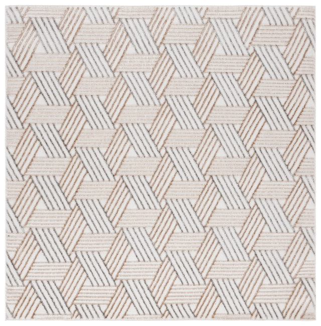 Safavieh Maya 6'-7" x 6'-7" Rug in Ivory / Grey Beige