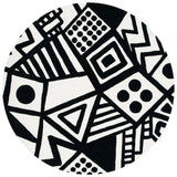 Safavieh Fifth Avenue 7'-0" x 7'-0" Rug in Ivory / Black