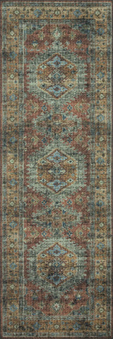 Loloi Skye Sky-07 Terracotta/Sky Rugs - runner flat