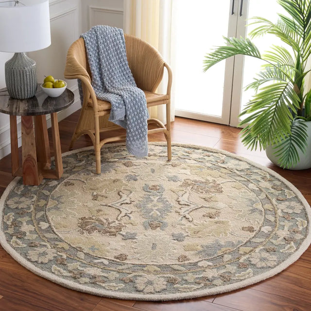 Safavieh Ebony 6'-0" x 6'-0" Rug in Beige / Grey
