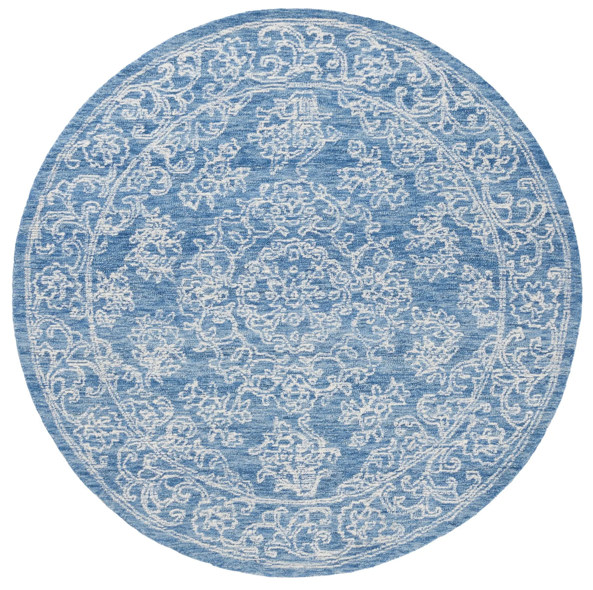 Safavieh Ebony 5'-0" x 5'-0" Rug in Ivory / Blue