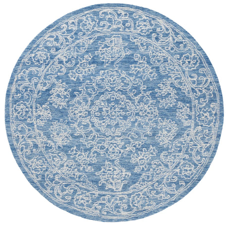 Safavieh Ebony 5'-0" x 5'-0" Rug in Ivory / Blue