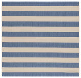 Safavieh Courtyard 6'-7" x 6'-7" Rug in Beige / Blue