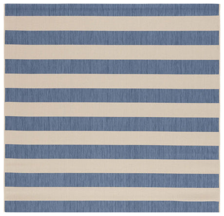 Safavieh Courtyard 6'-7" x 6'-7" Rug in Beige / Blue