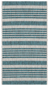 Safavieh Courtyard 2'-0" x 3'-7" Rug in Grey / Blue