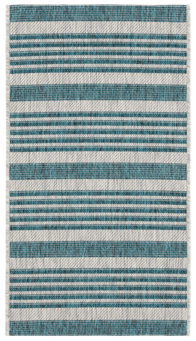 Safavieh Courtyard 2'-0" x 3'-7" Rug in Grey / Blue