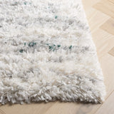 Safavieh Fontana Shag  800 4'-0" x 6'-0" Rug in Ivory / Green