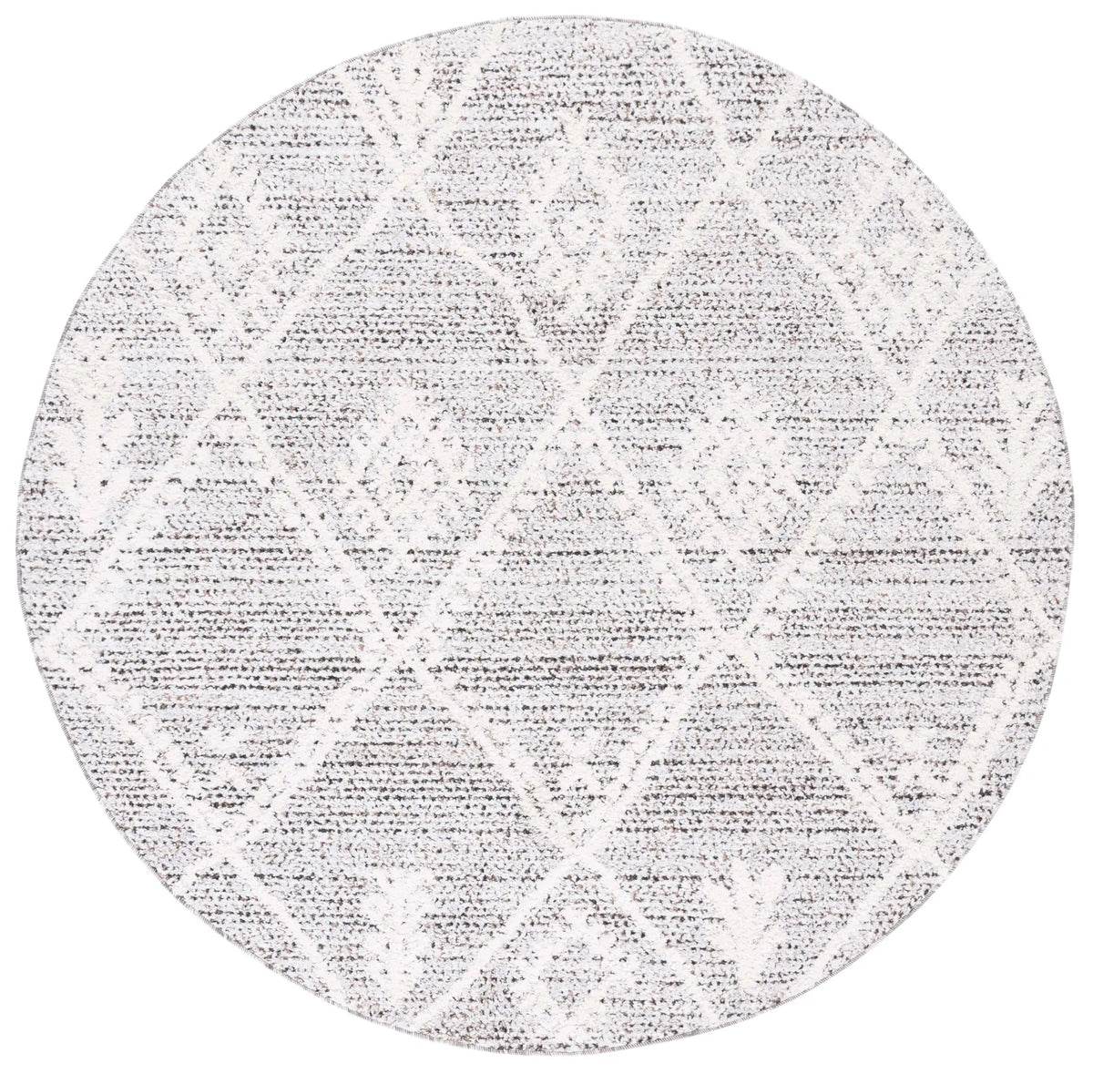 Safavieh Chapel 6'-7" x 6'-7" Rug in Black / Ivory