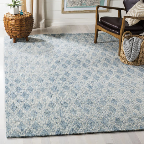 Safavieh Abstract 6'-0" x 9'-0" Rug in Ivory / Blue