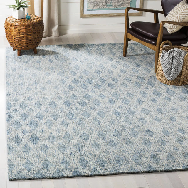 Safavieh Abstract 6'-0" x 9'-0" Rug in Ivory / Blue