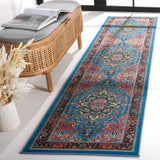 Safavieh Journey 2'-2" x 9'-0" Rug in Blue / Red