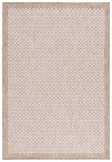 Safavieh Beach House 4'-0" x 6'-0" Rug in Brown / Ivory