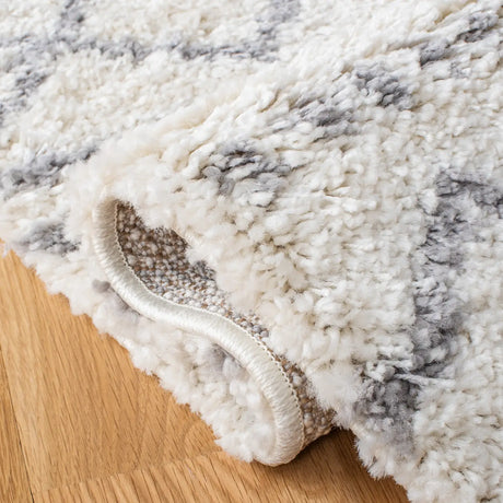 Safavieh Arizona Shag 4'-0" x 6'-0" Rug in Ivory / Grey