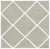 Safavieh Tahoe Shag 6'-7" x 6'-7" Rug in Sage / White