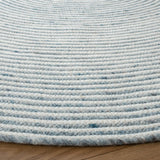 Safavieh Braided 5'-0" x 5'-0" Rug in Grey / Ivory