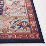 Safavieh Tucson 4'-0" x 6'-0" Rug in Rust / Blue