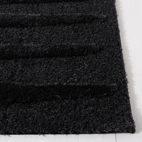 Safavieh Hi-Lo Shag 4'-0" x 6'-0" Rug in Charcoal