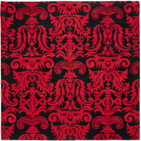 Safavieh Soho 6'-0" x 6'-0" Rug in Black / Red
