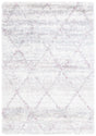 Safavieh Fontana Shag  800 4'-0" x 6'-0" Rug in Pink / Ivory