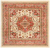 Safavieh Lyndhurst 5'-3" x 5'-3" Rug in Ivory / Rust