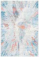 Safavieh Tulum 4'-0" x 6'-0" Rug in Blue / Pink