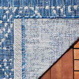 Safavieh Courtyard 5'-3" x 7'-7" Rug in Navy / Grey