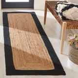 Safavieh Natural Fiber 2'-3" x 10'-0" Rug in Natural / Black