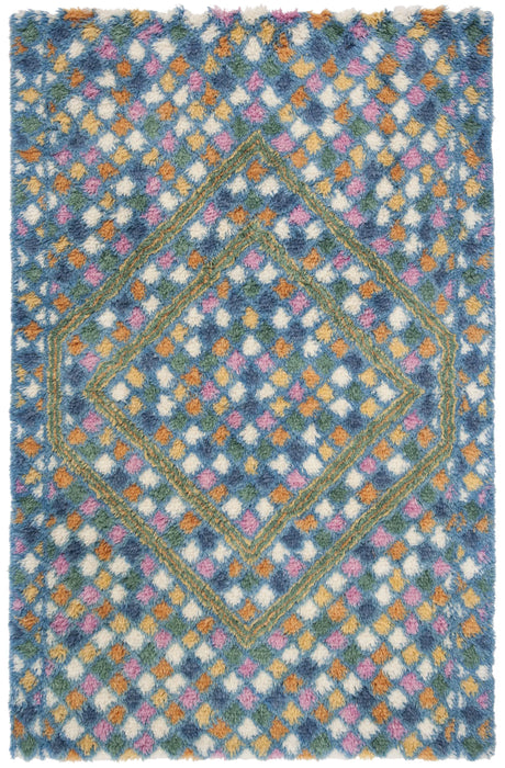 Safavieh Casablanca 5'-0" x 8'-0" Rug in Ivory / Blue