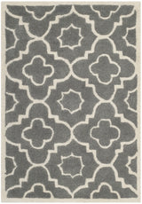 Safavieh Chatham 2'-0" x 3'-0" Rug in Dark Grey / Ivory