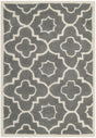 Safavieh Chatham 2'-0" x 3'-0" Rug in Dark Grey / Ivory