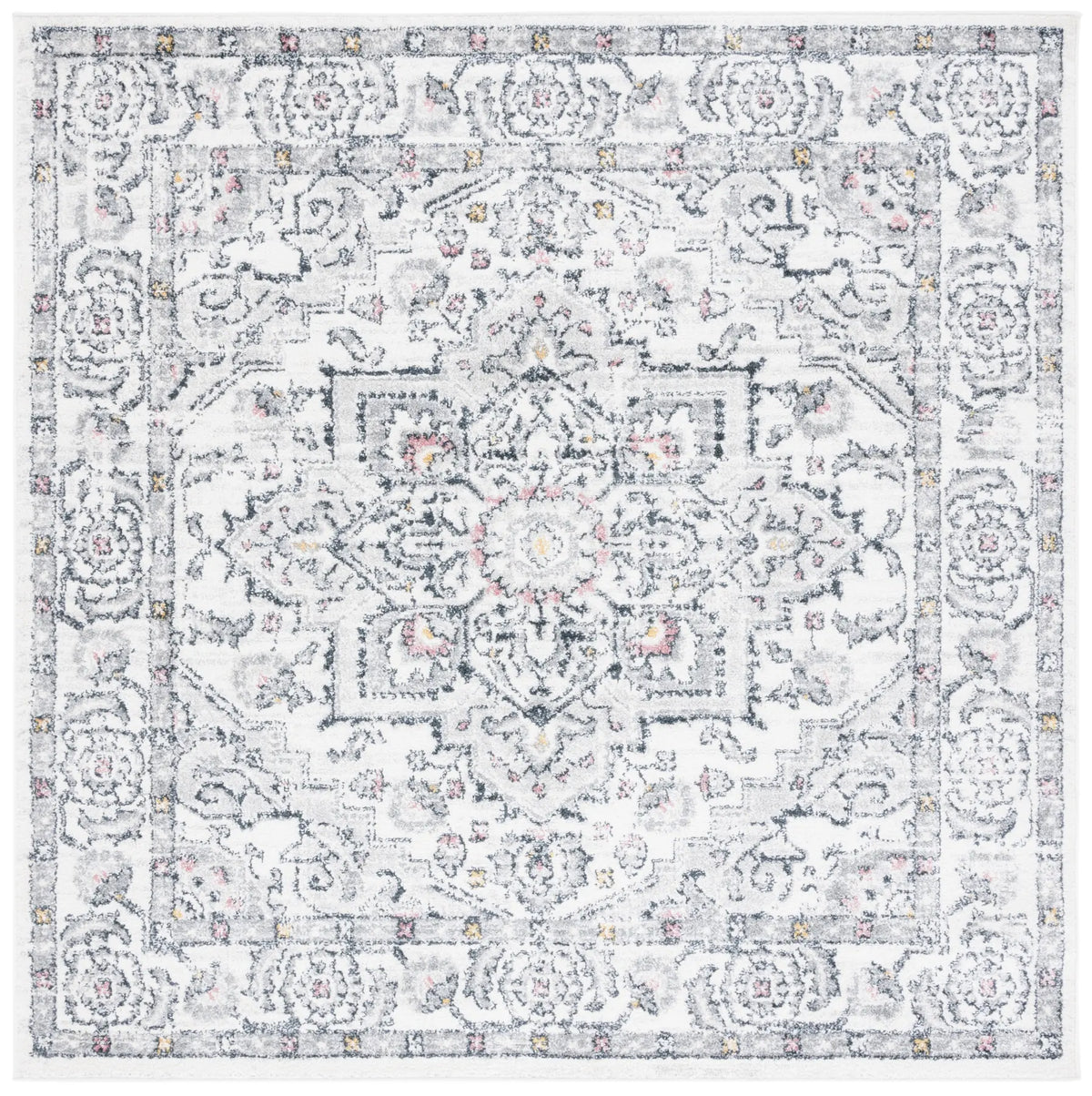 Safavieh Layla 6'-7" x 6'-7" Rug in Ivory Grey / Charcoal
