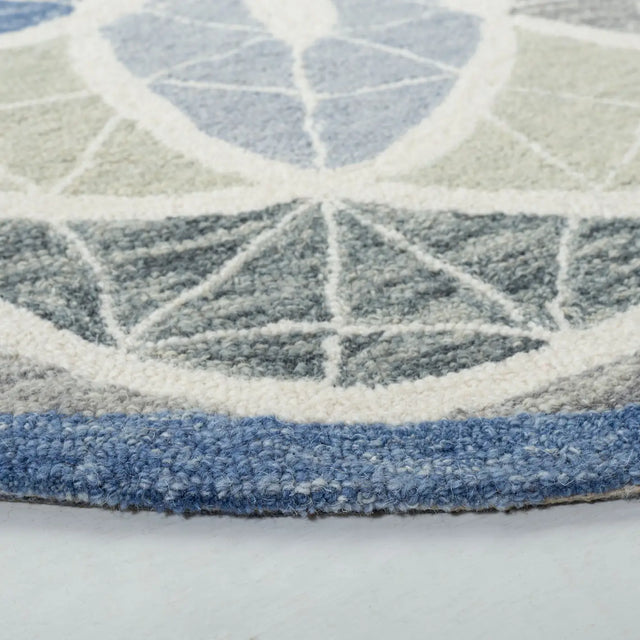 Safavieh Novelty 5'-0" x 5'-0" Rug in Grey / Blue