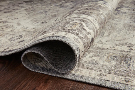 Loloi Hathaway Hth-05 Steel/Ivory Rugs - pile height