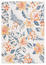 Safavieh Sunrise 4'-0" x 5'-7" Rug in Ivory / Rust Blue