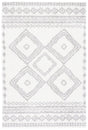 Safavieh Berber Shag 4'-5" x 6'-5" Rug in Ivory / Grey