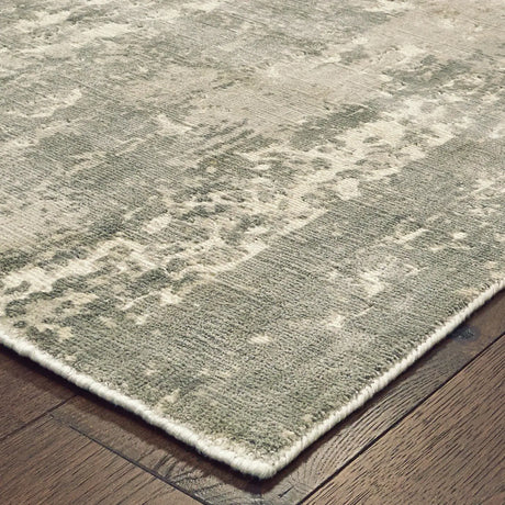 Oriental Weavers Sphinx Formations 70006 Grey / Ivory Rugs - corner detail