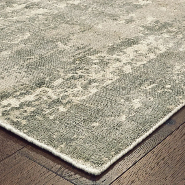 Oriental Weavers Sphinx Formations 70006 Grey / Ivory Rugs - corner detail
