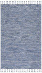 Safavieh Dhurries 4'-0" x 6'-0" Rug in Navy / Beige