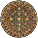 Safavieh Antiquity 6'-0" x 6'-0" Rug in Green / Gold